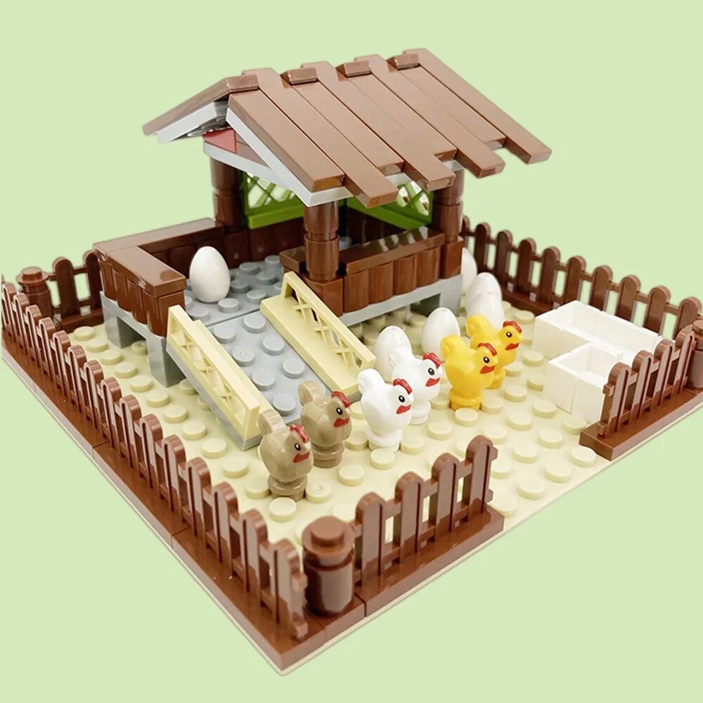 Urban Farming For Kids - Новые строительные блоки MOC «Курятник», строительные
