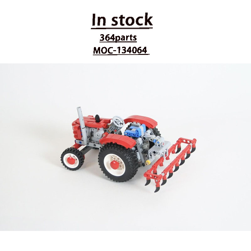 Urban Farming Is - Конструктор MOC-134064 «Городская ферма: Сельскохозяйственный ретро-трактор»,