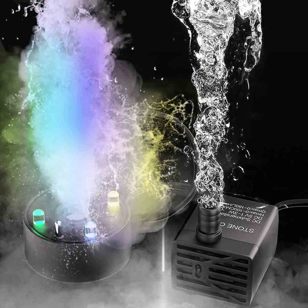 Увлажнитель воздуха 2-в-1 с цв – обзор и цена Water Pump Submersible Mini